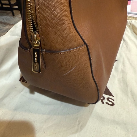 Michael Kors Brown Saffiano Leather Satchel - Picture 5 of 7